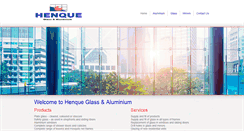 Desktop Screenshot of henqueglass.co.za